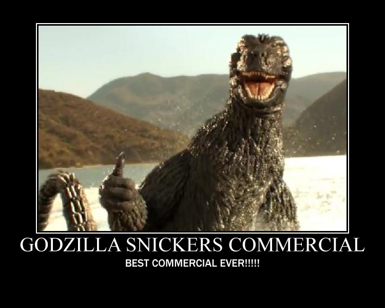 Godzilla Snckers Commercial On Youtube